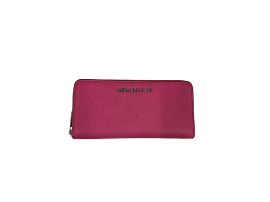 MICHAEL KORS LONG WALLET SHOCKING PINK