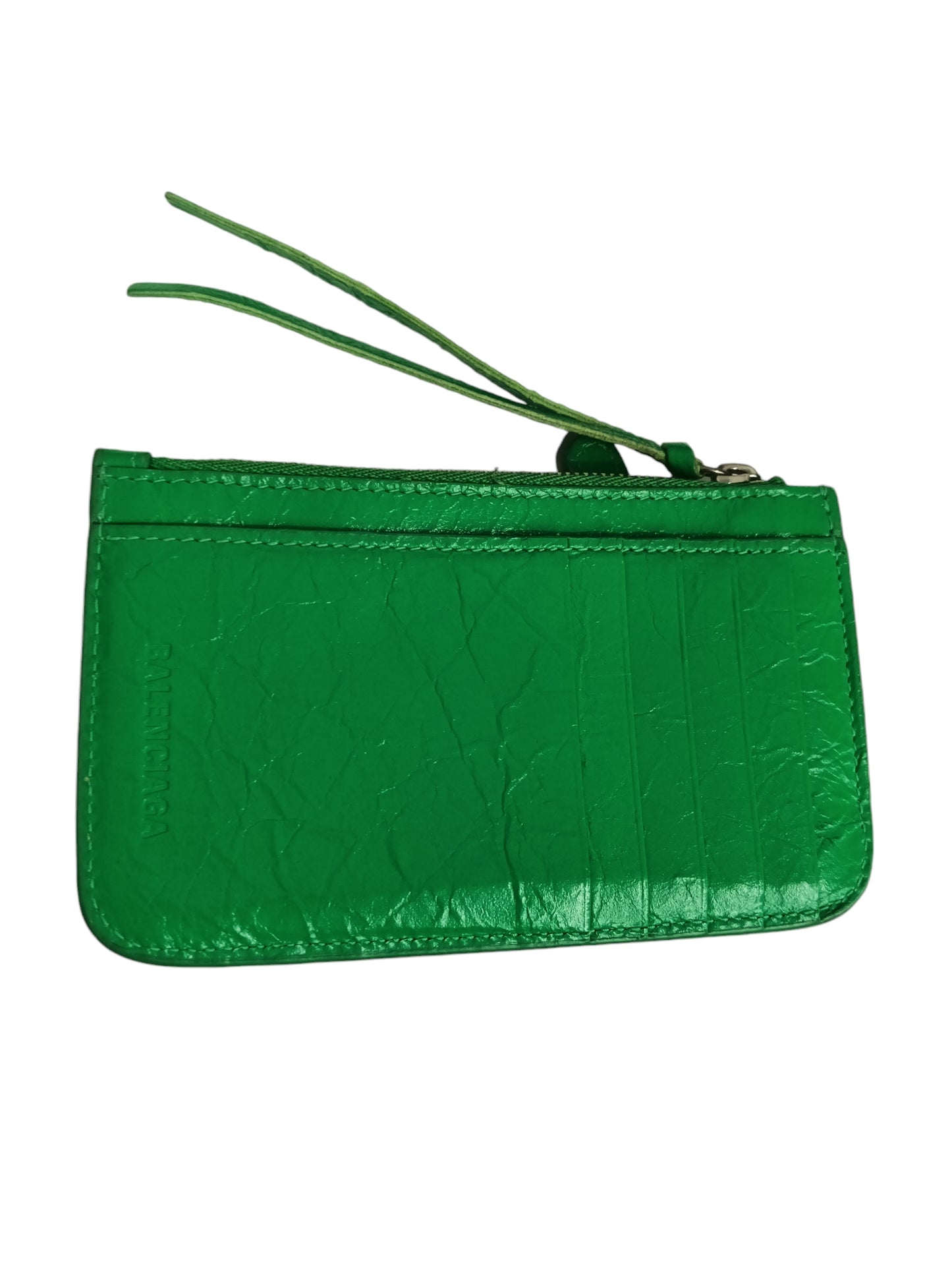 BALENCIAGA COIN CASE GREEN 715185 3806 P 493076 RANK(B)