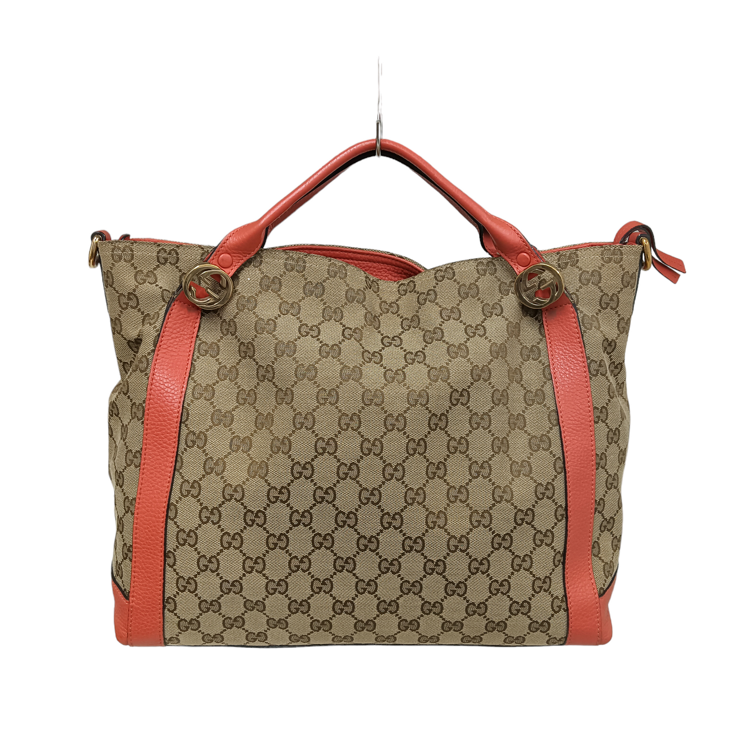 GUCCI 2WAY Bag 323675 Brown Scratch Inside Damage