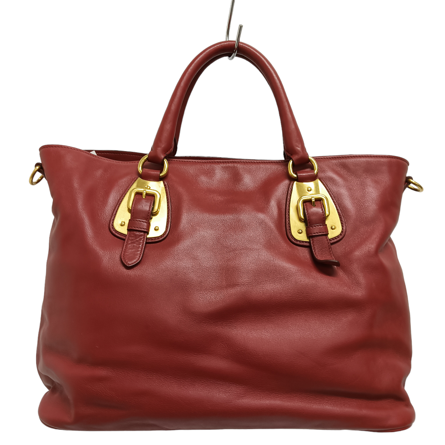 PRADA 2Way Bag Red 172