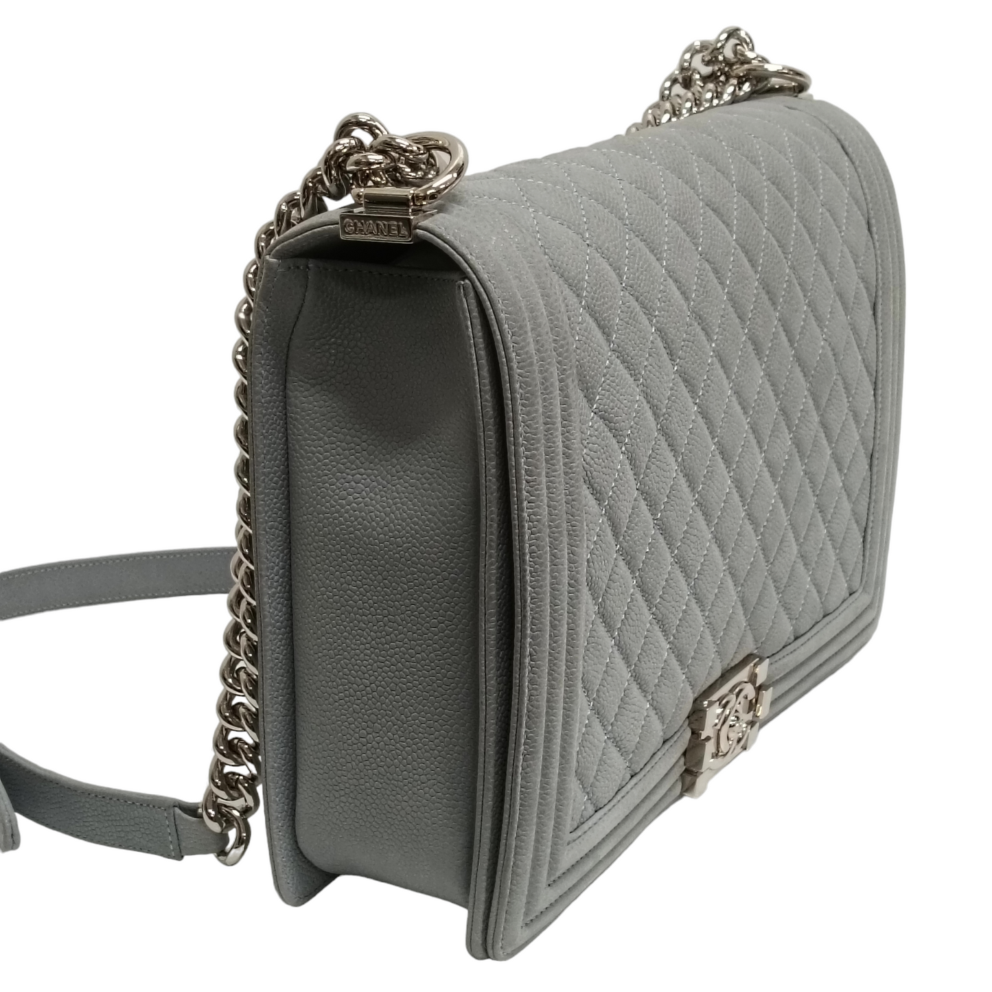 CHANEL Shoulder Bag BOY CHANEL 30 Gray 17633994 Cavier