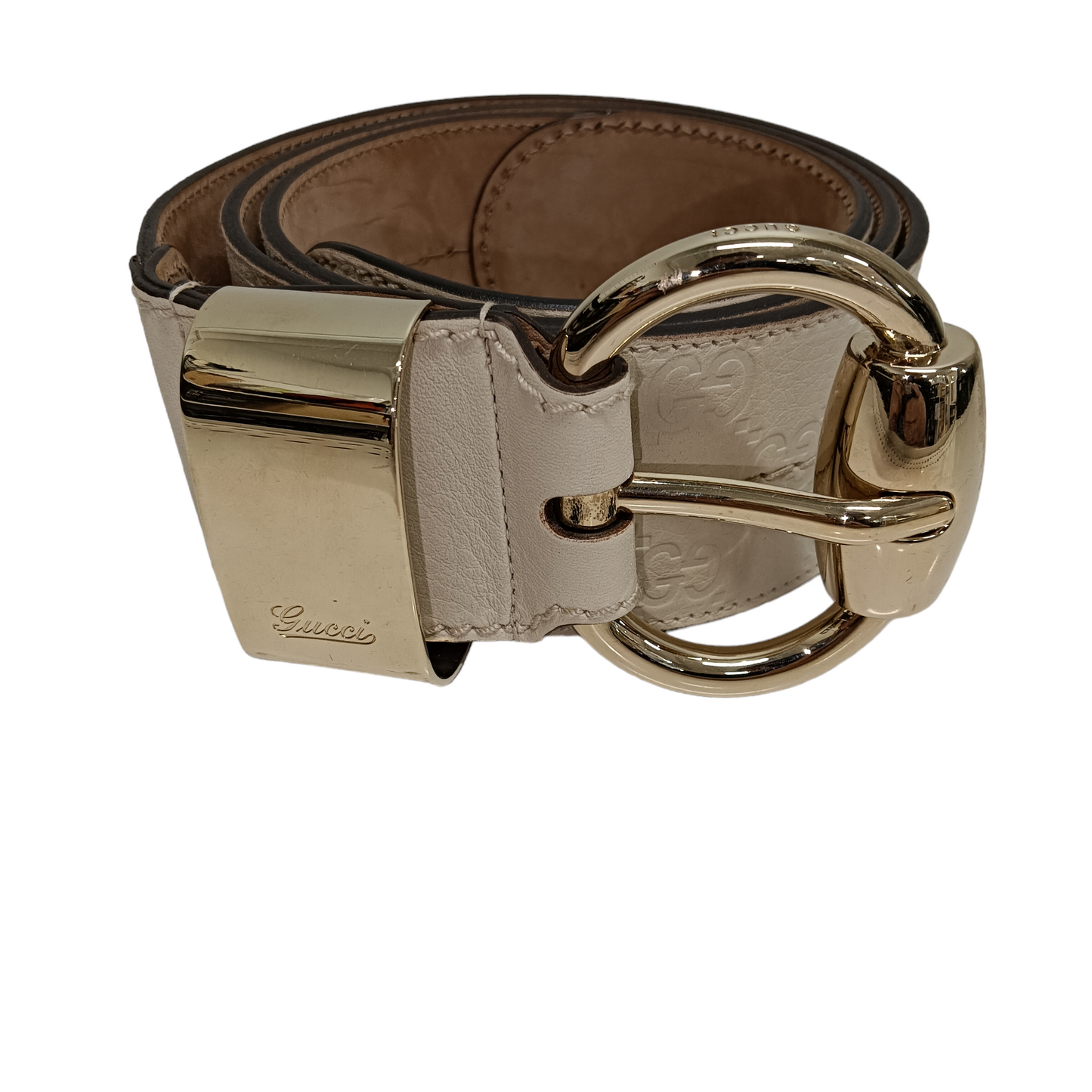 GUCCI BELT BEIGE 181465 1476 RANK(B)