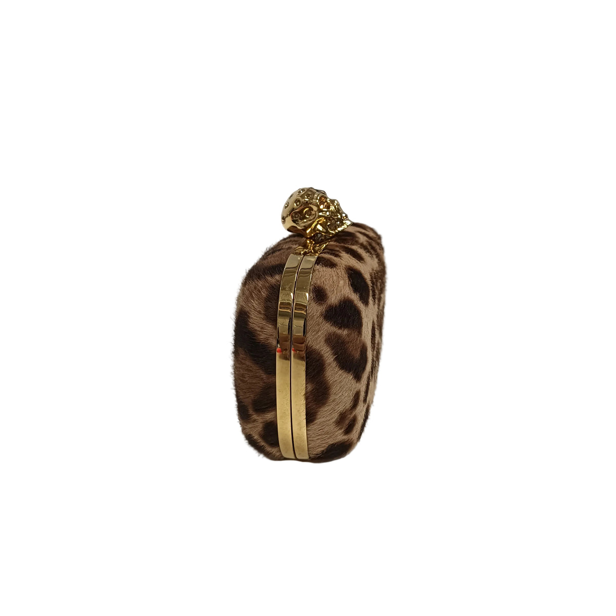 ALEXANDER McQUEEN Shoulder Bag 316426 Brown 000926 Skull/Leopard
