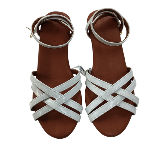 MUZINA SANDAL LADY'S SIZE 35 WHITE