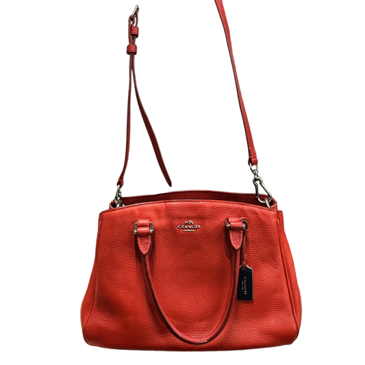 COACH 2WAY BAG RED STAIN 36008
