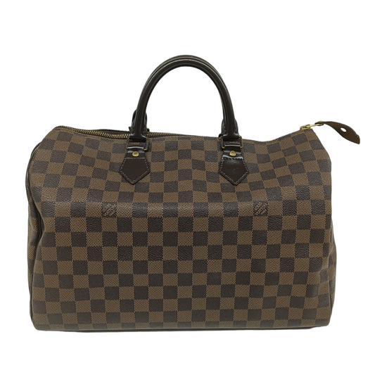 LOUIS VUITTON Bag Damier N41523 Brown Speedy35