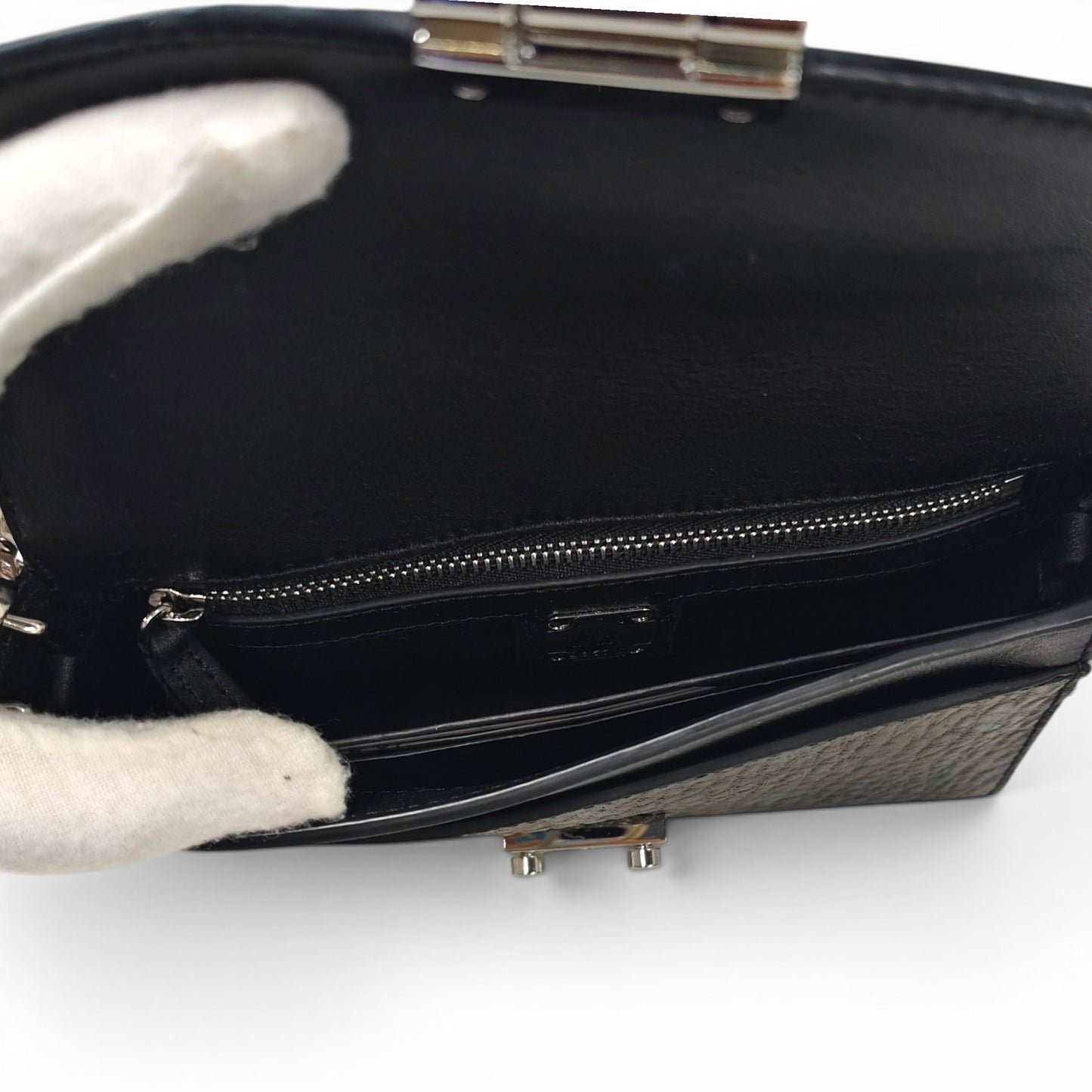 MCM Shoulder Bag MYZ9SME04BK001 Black Rank(A)