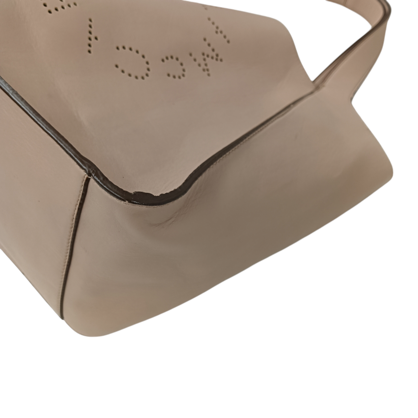 STELLA McCARTNEY Handbag 502793 Rank C Beige Damage