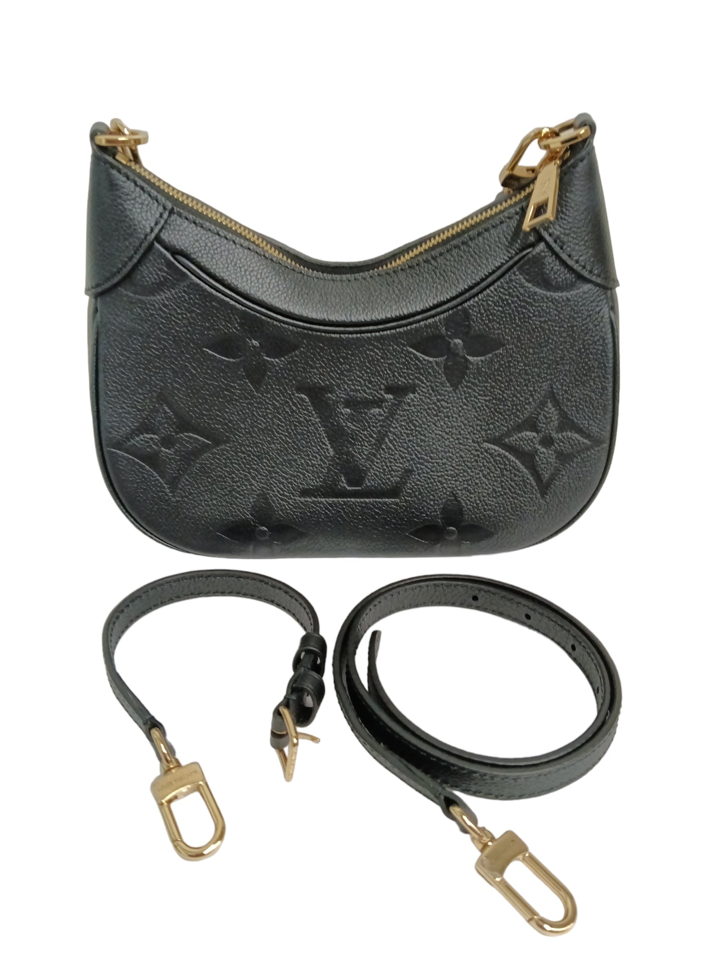 LOUIS VUITTON MONOGRAM EMPREINTE RFID BAGATELLE BLACK M46002