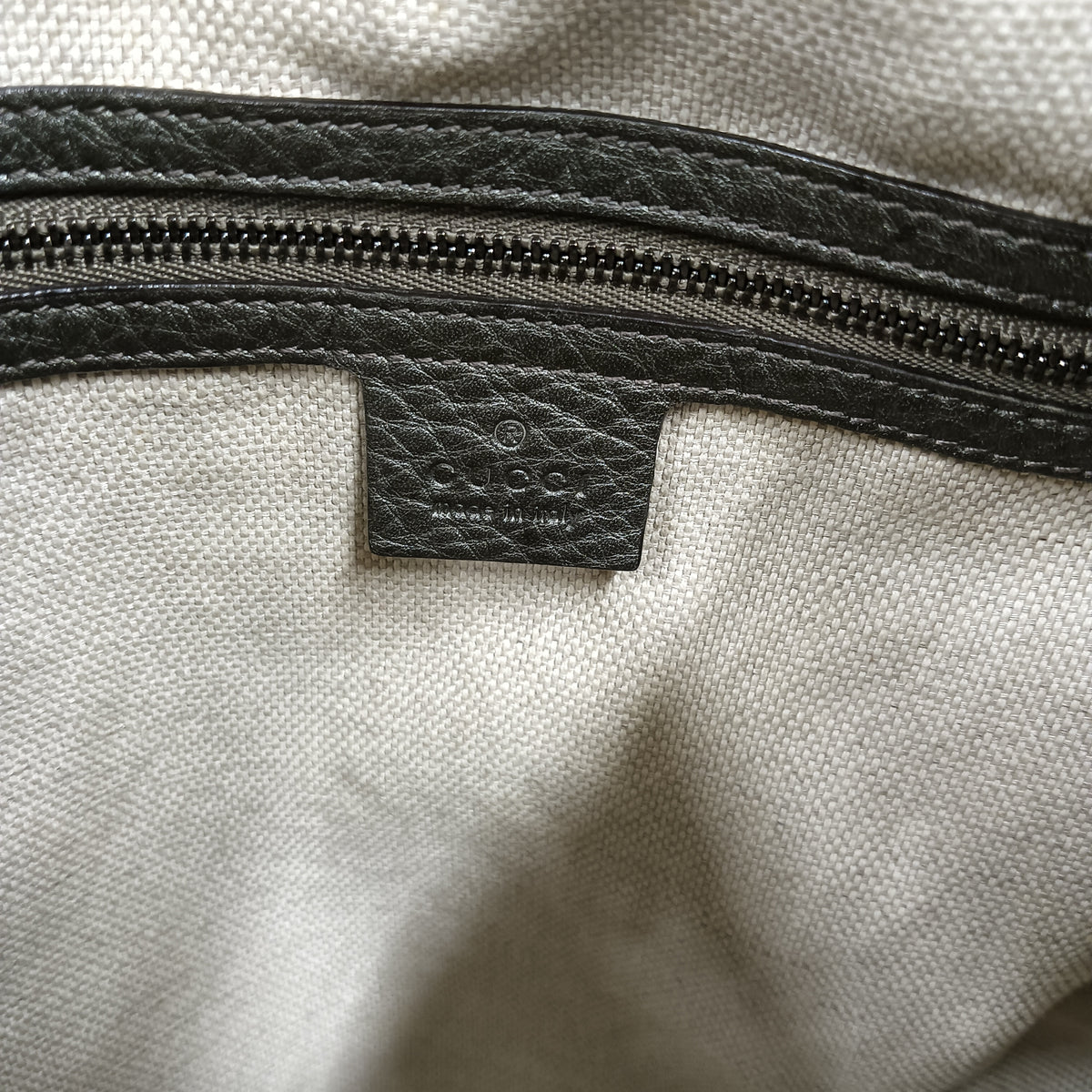 GUCCI 2WAY Bag 282309 Gray **Inside Stain