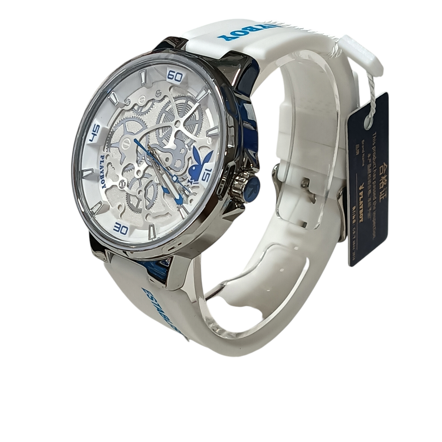 PLAY BOY WRIST WATCH G3052 white