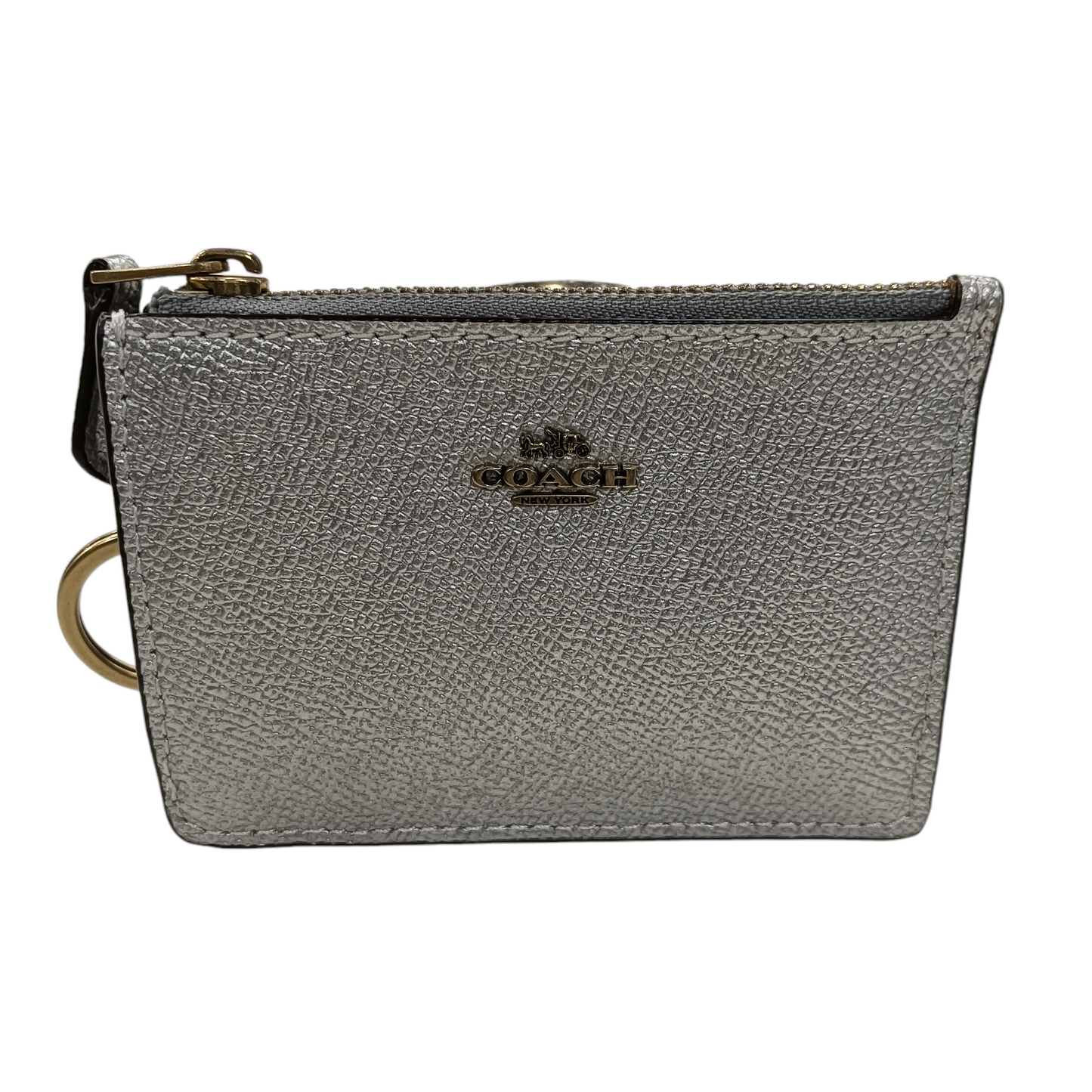 COACH CARD CASE SILVER