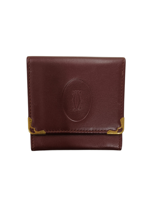 Cartier Coin Bag Wine Red