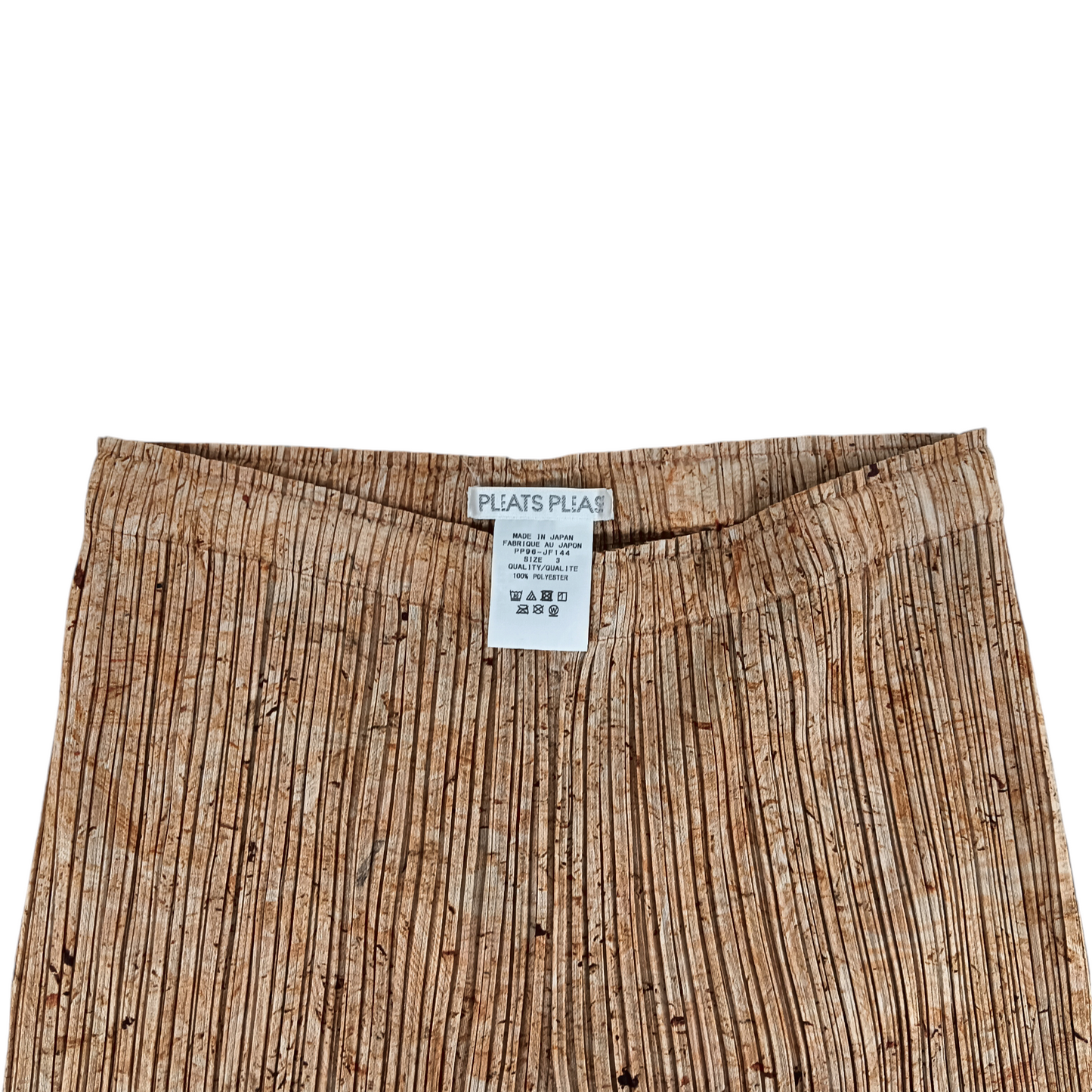PLEATS PLEASE Pants SIZE 3 Lady's Brown PP96-JF144