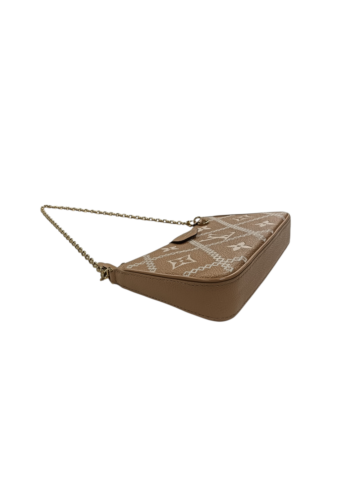 LOUIS VUITTON Shoulder Bag Monogram NFC Easy Pouch Beige M81137
