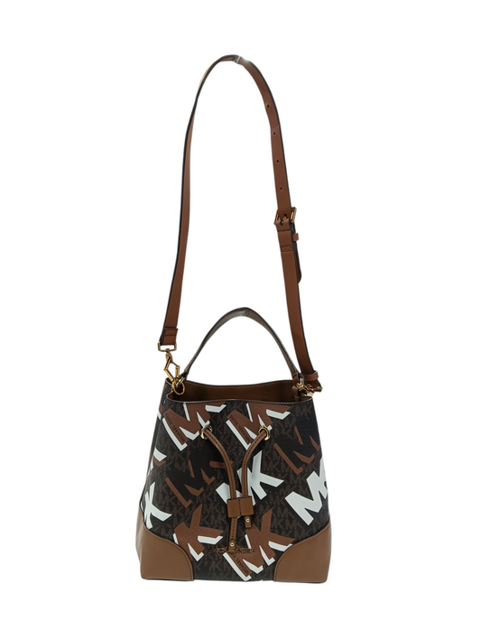 MICHAEL KORS 2Way Bag 35F2GM9M6V Brown And White