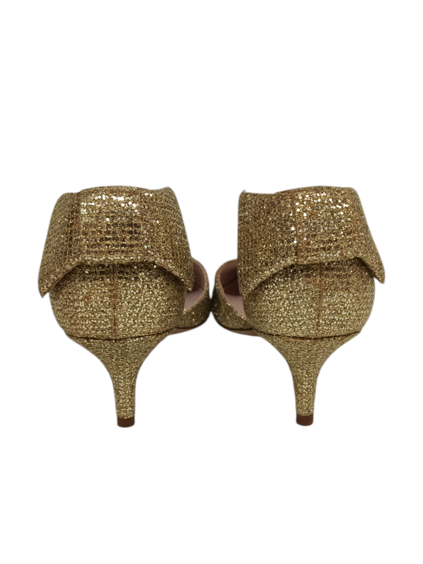 KATE SPADE PUMPS 7C Lady's gold Rank (B)