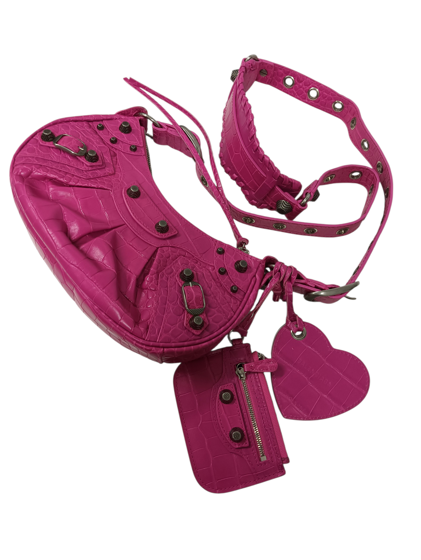 BALENCIAGA Shoulder Bag  Le Cagole XS 671309 Pink