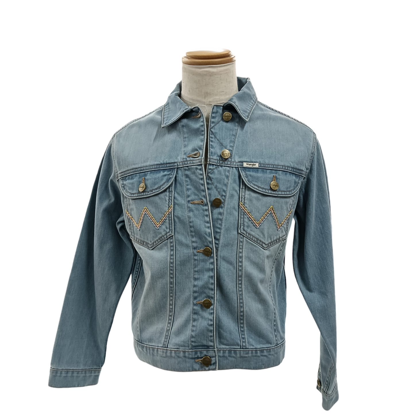 WRANGLER DENIM JACKET SIZE M SKY BLUE