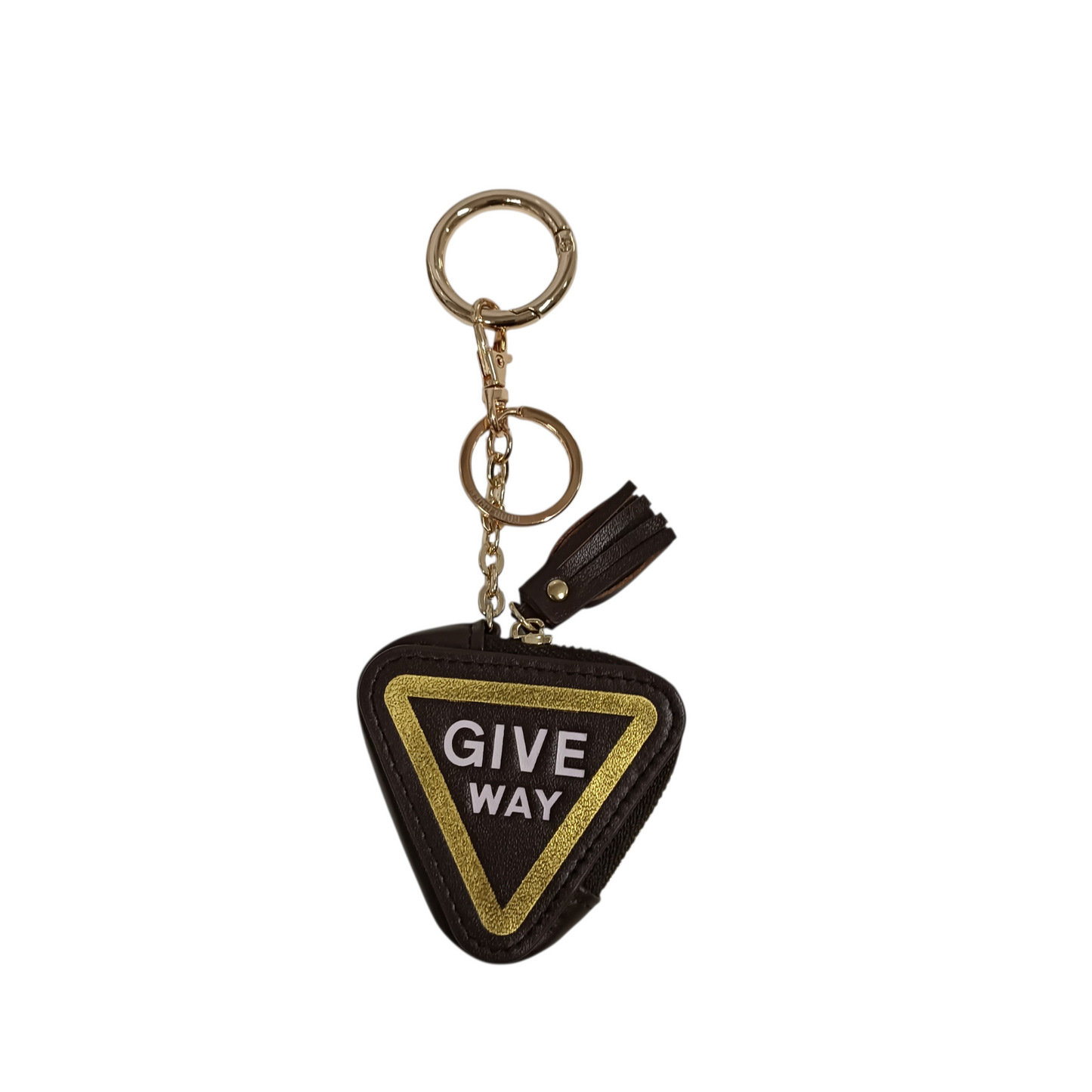 GOOD GRIEF Key Ring Brown