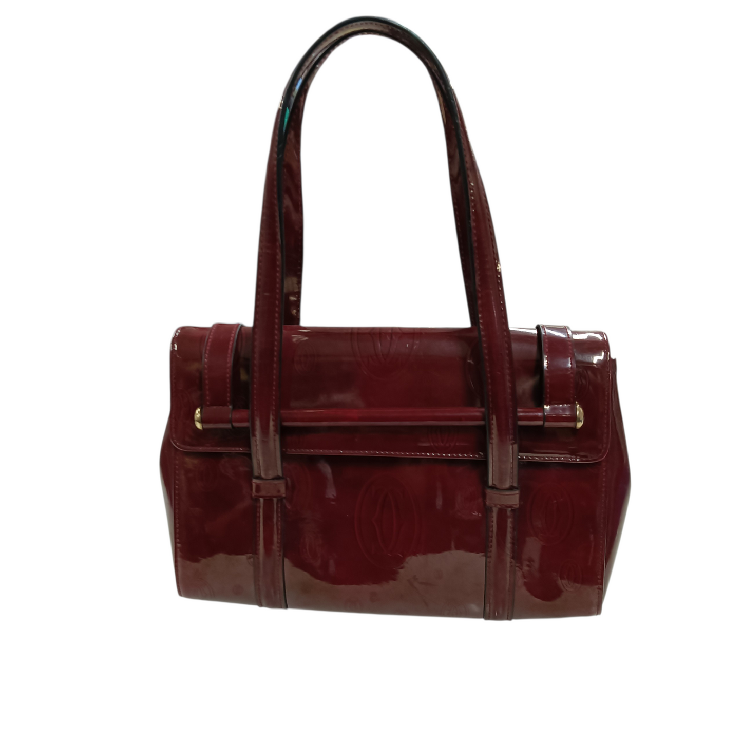 Cartier Shoulder Bag Red Stain/Damage