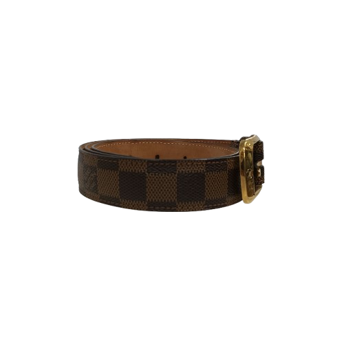 LOUIS VUITTON Belt 85/34 Damier Brown M6995 CA2111