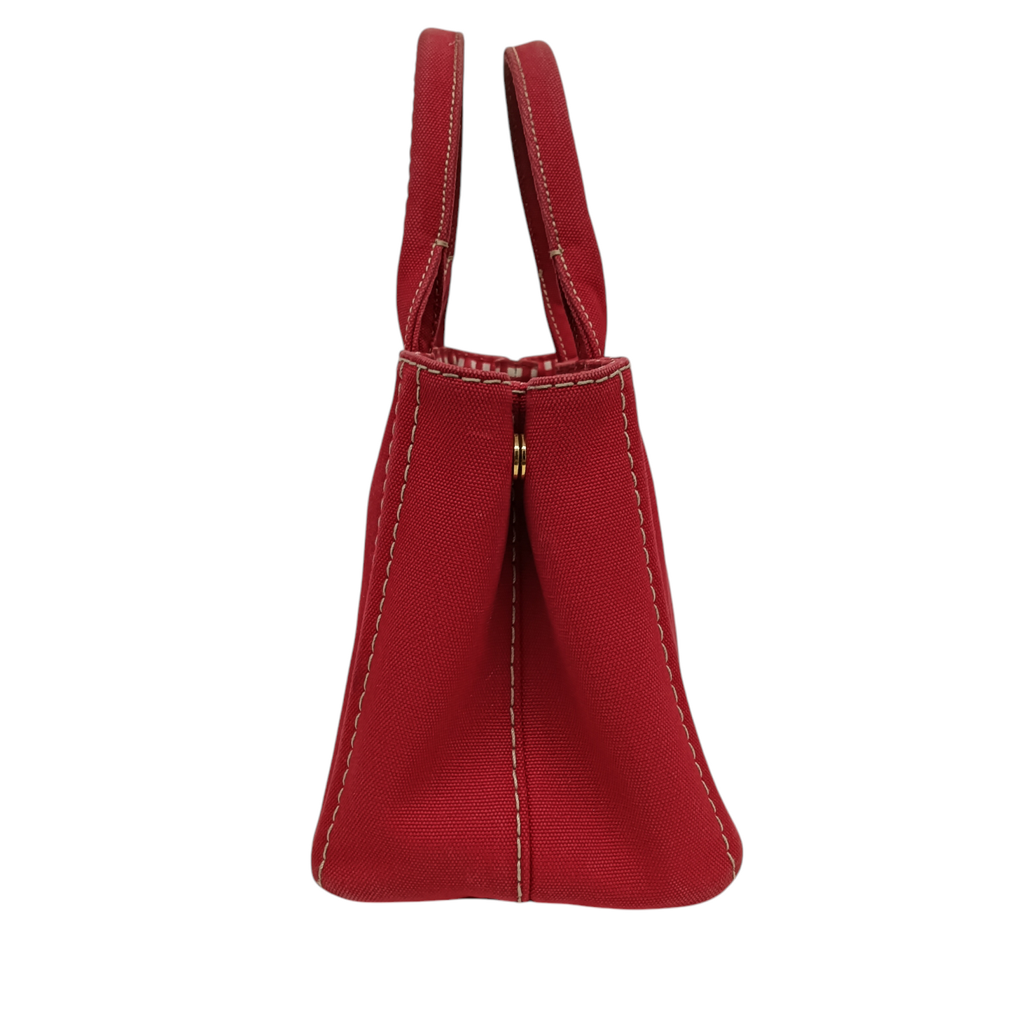 PRADA 2WAY Bag Canapa 1BG439 Rank B Red 204 With out Starp