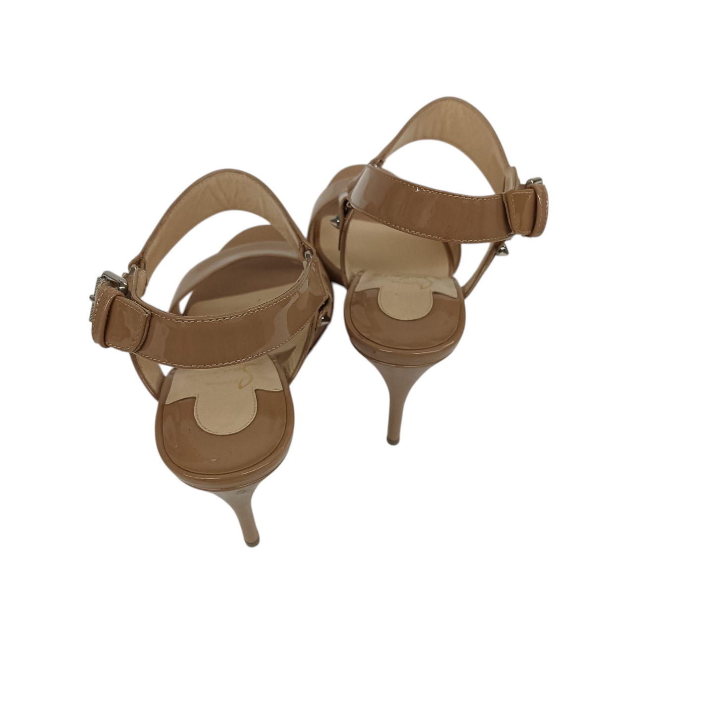 Christian Louboutin Sandal 36.5 Lady's Beige/Red Rank(B)