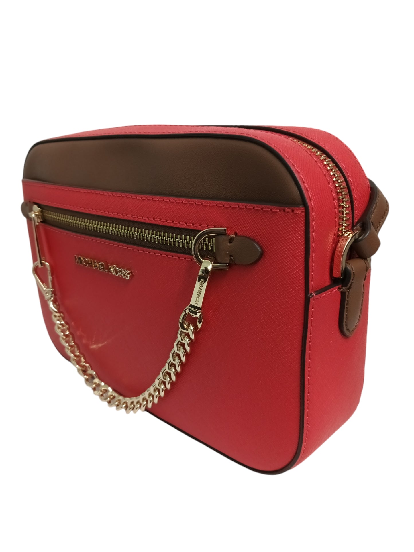 MICHAEL KORS SHOULDER BAG RED/BROWN 35F3GTTC9L