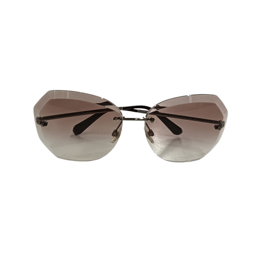 CHANEL SUNGLASSES BROWN*LENS DAMAGE*