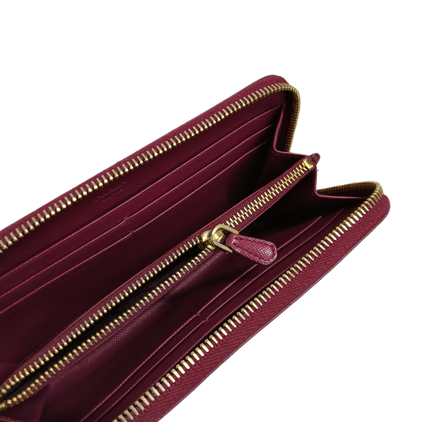 PRADA Long Wallet Saffiano Purple 164