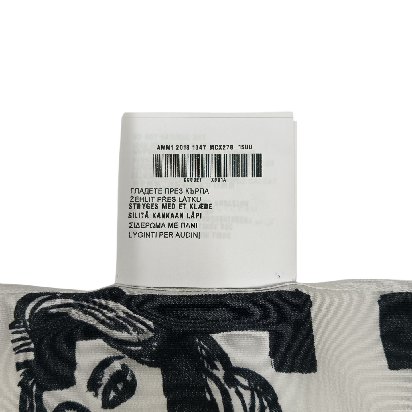 MIU MIU Scarf MCX2781SUU White/Black