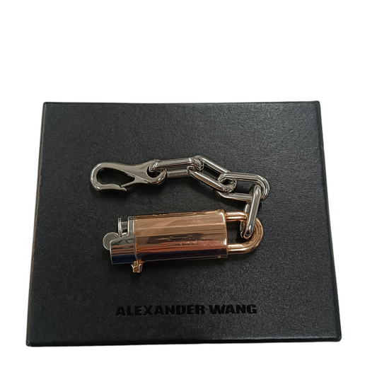 ALEXANDER WANG KEY RING BRONZE/SILVER