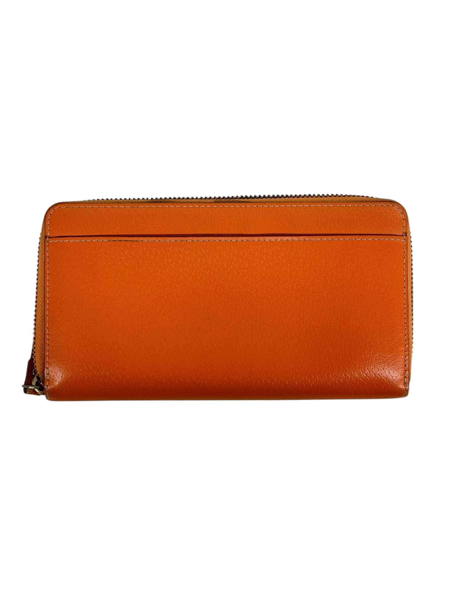 Kate Spade Long Wallet Orange WLRU1153 Stain Rank (B)