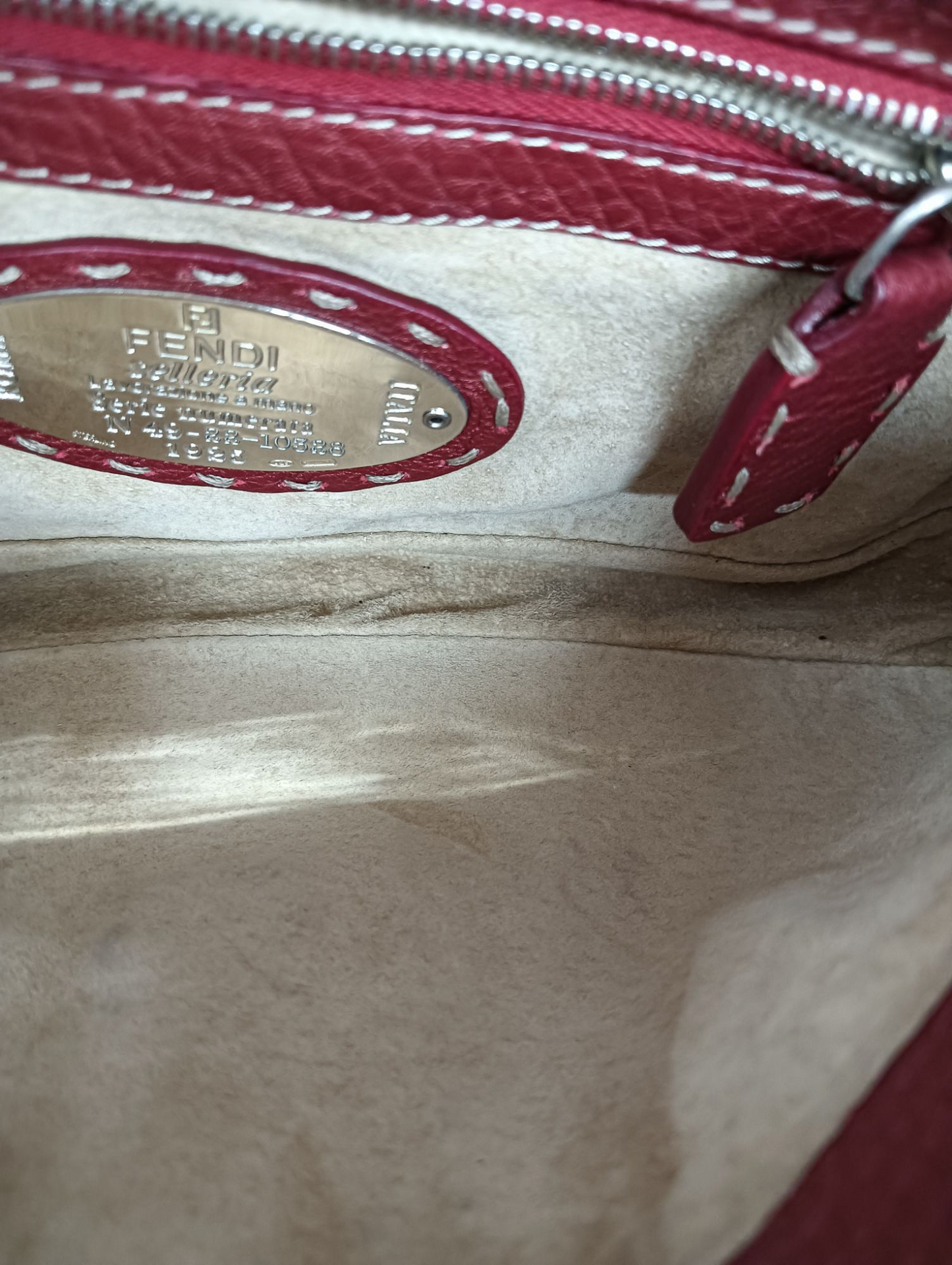 FENDI Handbag 8BR407 Red