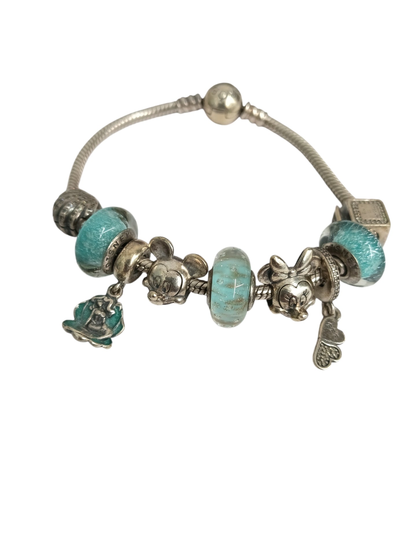 PANDORA BRACELET SKY BLUE 9 CHARM