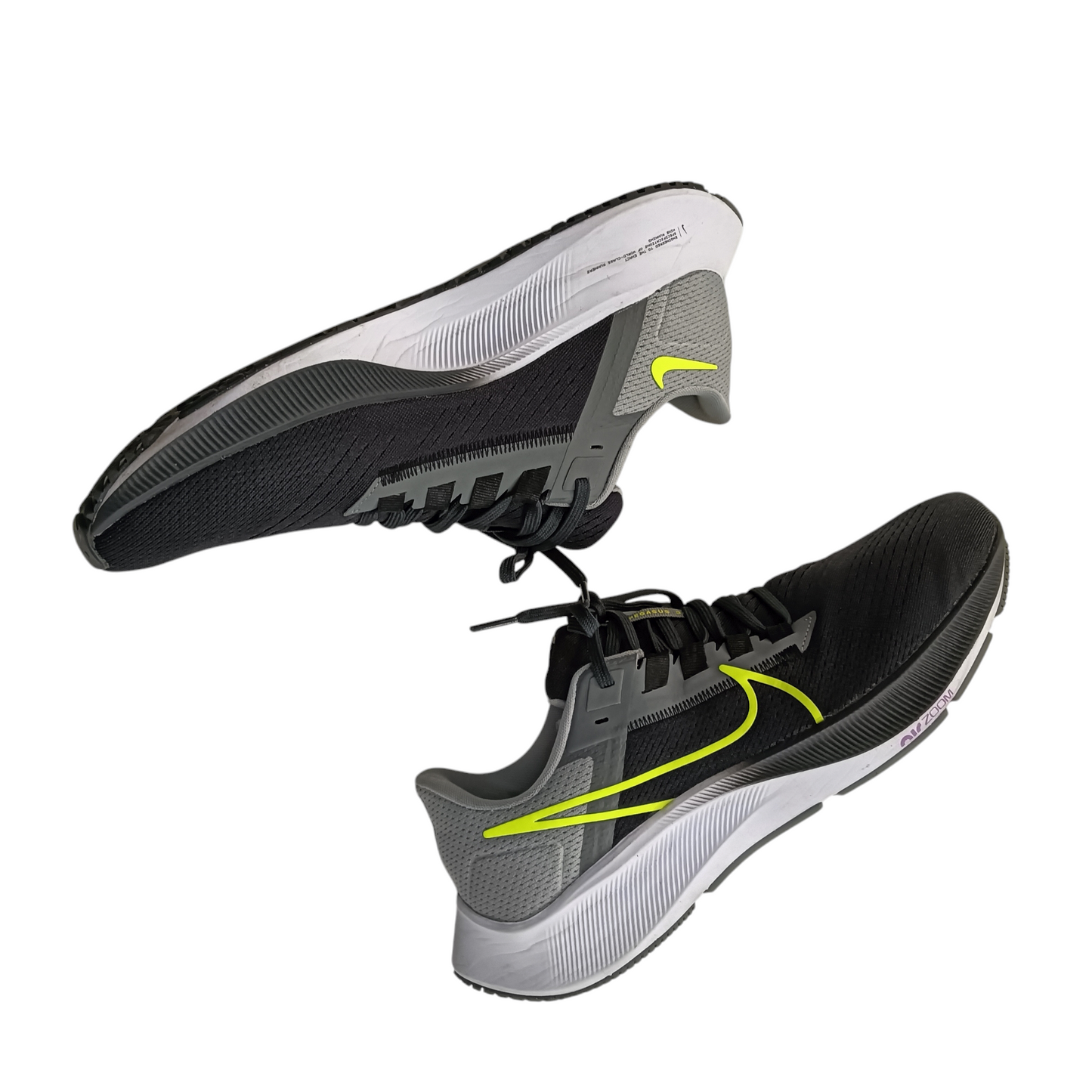 NIKE AIR ZOOM PEGASUS 38 Men Black Size 42