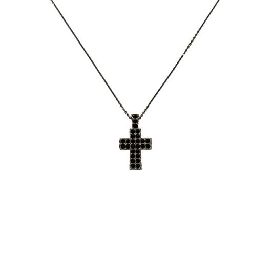 SWAROVSKI Necklace Rank (B) Black Cross