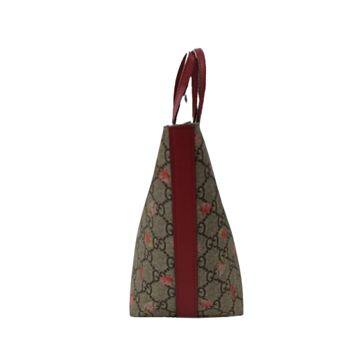 GUCCI Tote Bag 410812 Brown And Red **Stain *Inside Stain