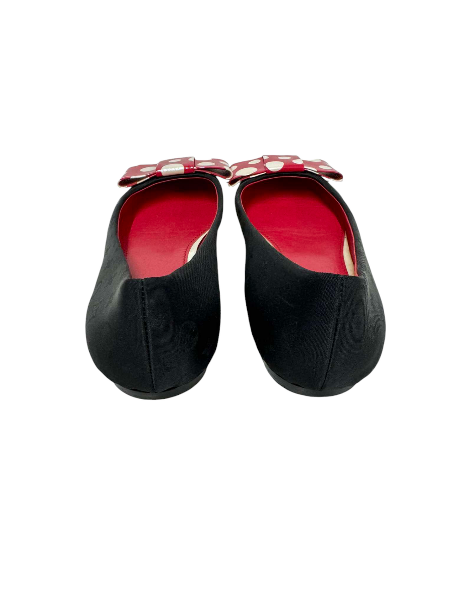 LOUIS VUITTON SHOES MA 0132 BLACK/RED STAIN