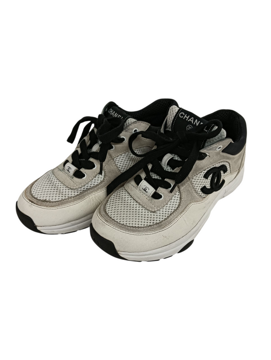 CHANEL Sneaker Size 36.5 G38299 Lady's White/Black