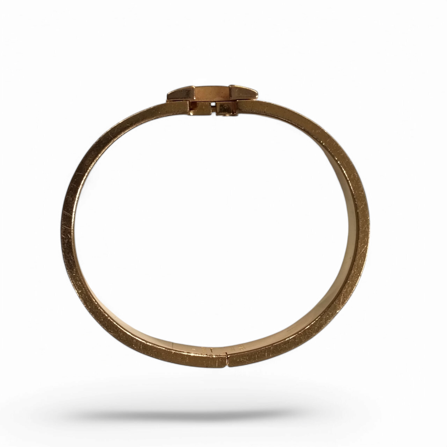 HERMES Bangle White/Gold F10149