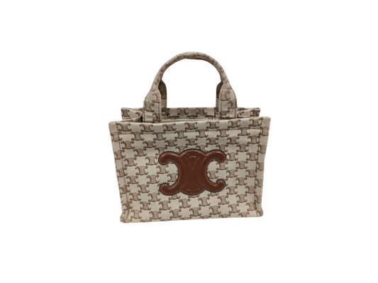 CELINE 2WAY BAG IVORY RANK B U-GA-1223