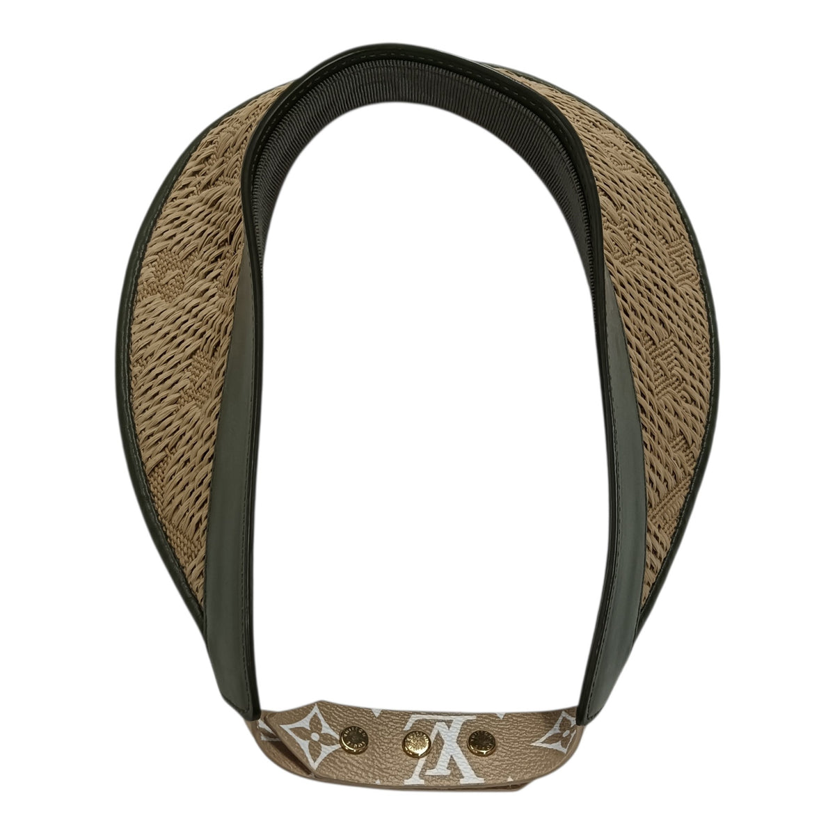 LOUIS VUITTON Strawgram Visor M73354 Brown CX0198