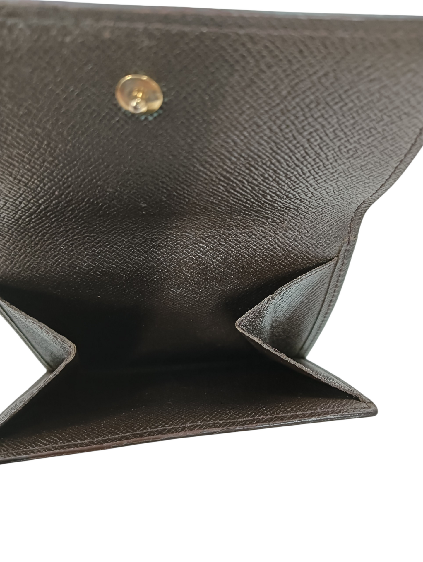 LOUIS VUITTON Wallet Damier N61652 Brown Stain/Damage SP0949