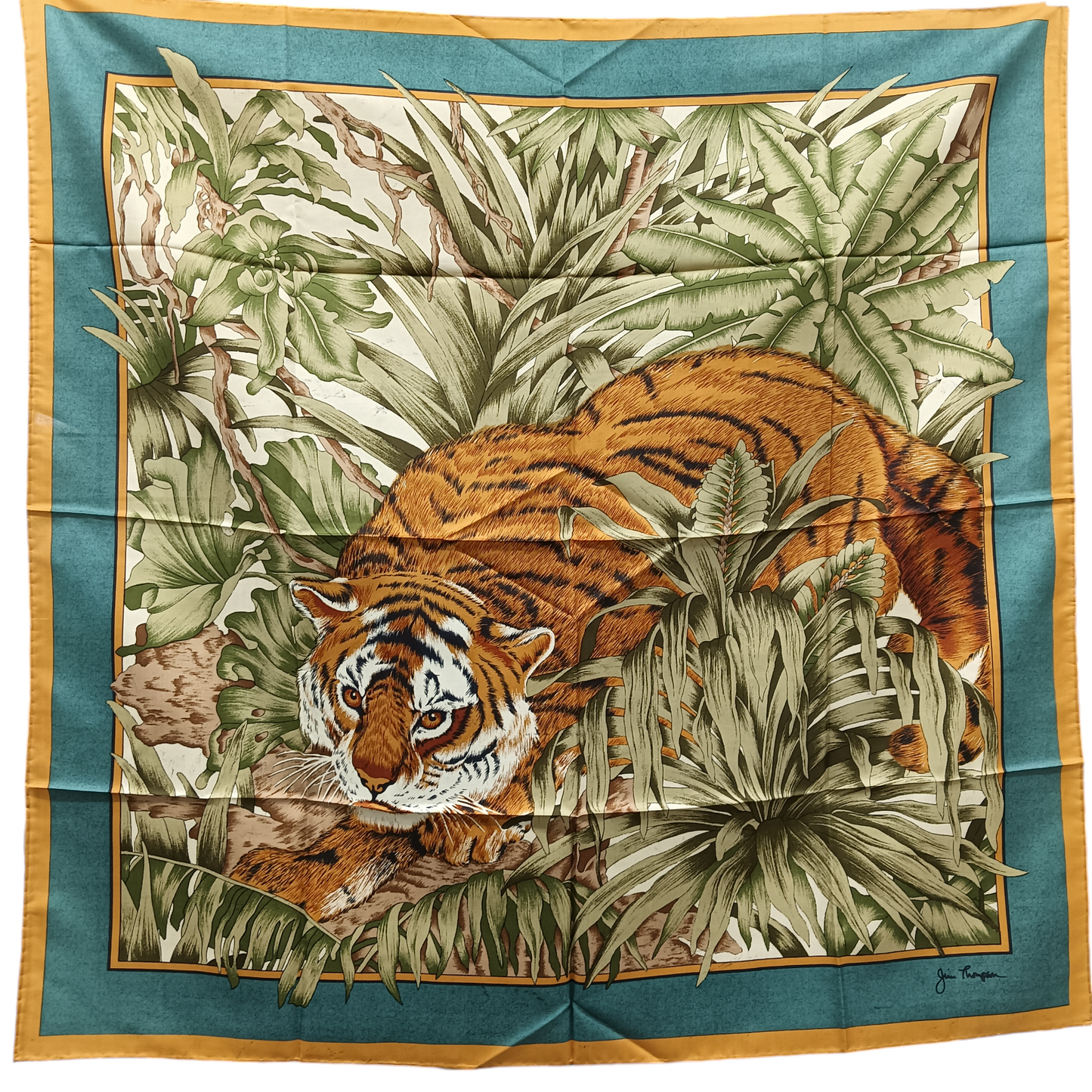 JIM THOMPSON SCARF TIGER BROWN