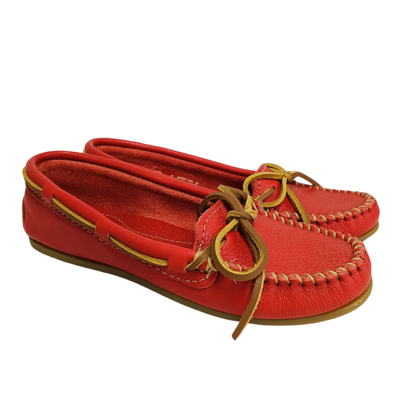 MINNETONKA SHOES 5 RED RAND (B) 617R