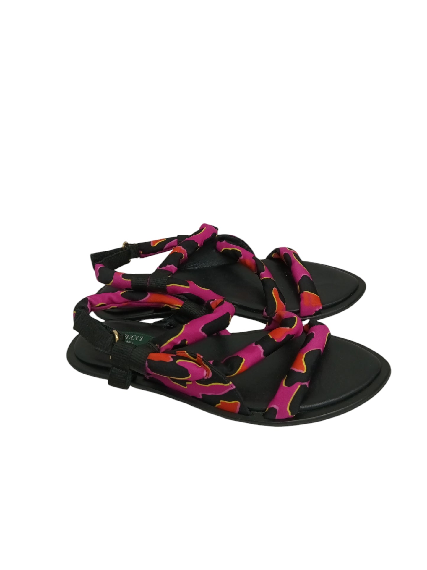 PUCCI SANDAL LADY'S BLACK/PINK RANK(A)