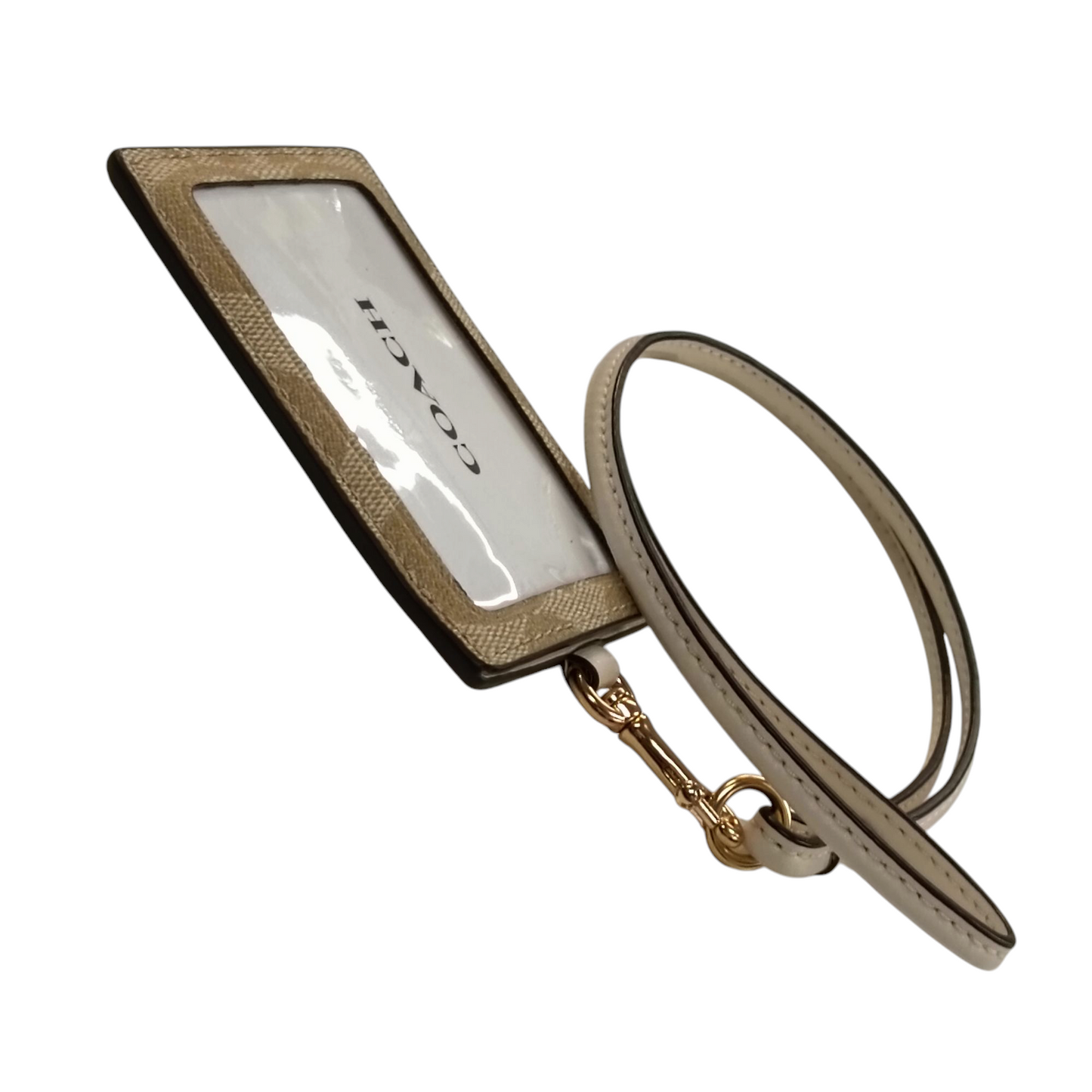 COACH Card Case Beige