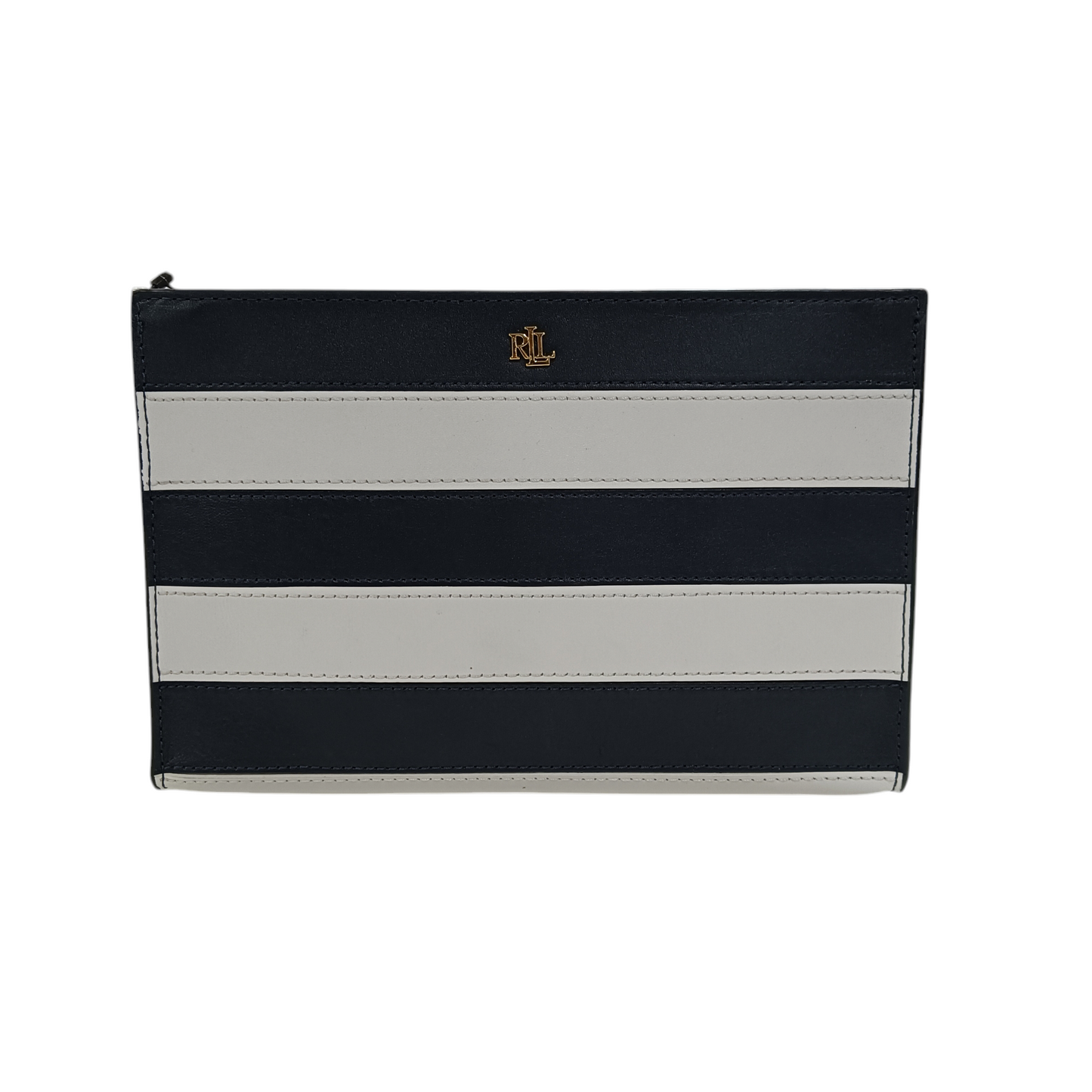 LAUREN RALPH LAUREN CLUTCH BAG NAVY/WHITE